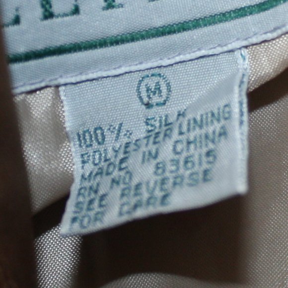 Vintage LEILEI Silk Crop Tuxedo Jacket  Shirt 🌵Medium - Picture 9 of 9